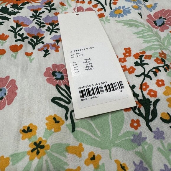 Arket‎ Girl's Light Pink Dress With Dark Pink stripes and Pockets (9-10yrs) - Picture 3 of 9